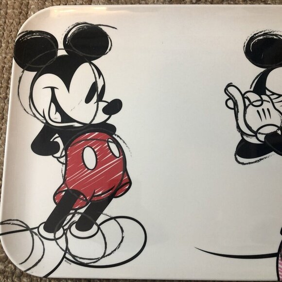 Disney Mickey Mouse Minnie Mouse Serving Tray ZAK! Designs 16" x12" - Picture 2 of 6